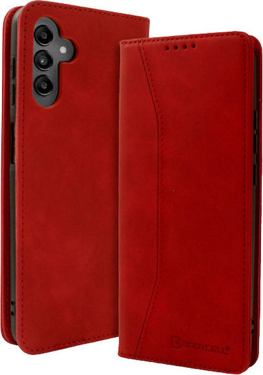 Bodycell Book Synthetic Leather Red (Galaxy A04s) 04-01071