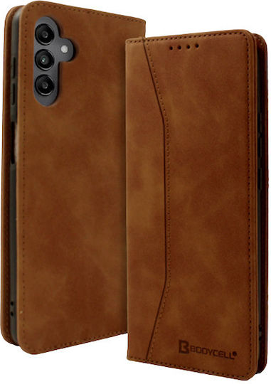 Bodycell Book Synthetic Leather Brown (Galaxy A04s) 04-01070