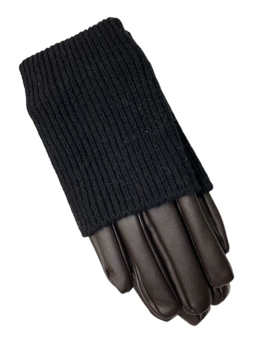 WOMEN'S LEATHER GLOVES ACHILLEAS BROWN