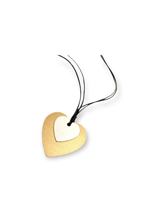 NECKLACE HEART GOLD/SILVER