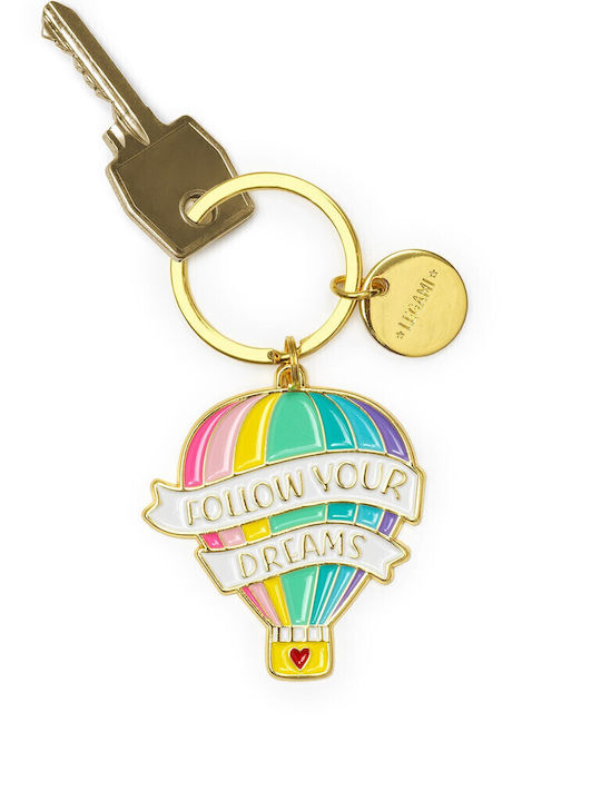 Legami Milano Μπρελόκ Πορτοφόλι What A Key Ring - Air Balloon Μεταλλικό Ασημί