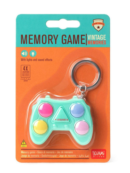 Legami Milano Μπρελόκ What A Key Ring Mini Memory Game Μεταλλικό Μωβ