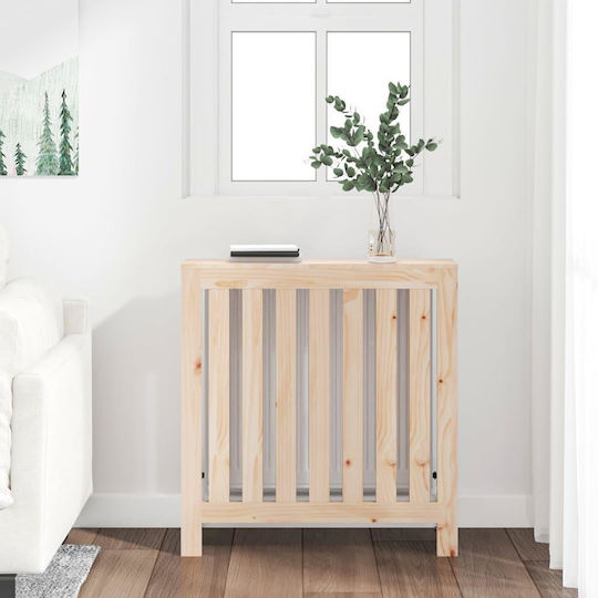vidaXL Κάλυμμα Καλοριφέρ από Μασίφ ξύλο Καφέ 79.5x19x84cm