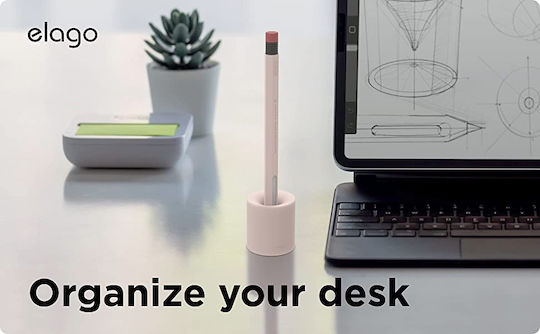 Elago Stylus Base for Apple Pencil in Lovely Pink color