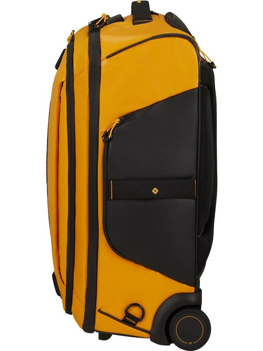 Samsonite Ecodiver Koffer Kabine Stoff Gelb mit 2 Räder Höhe 55cm