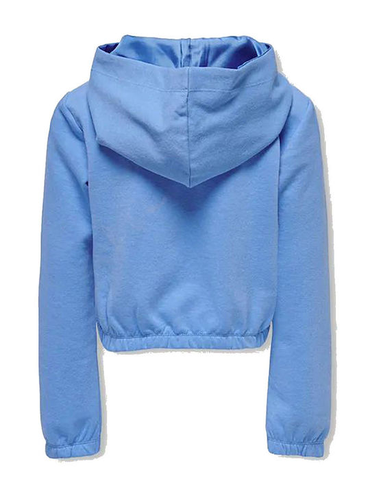 Only Kinder Sweatshirt mit Kapuze Hellblau