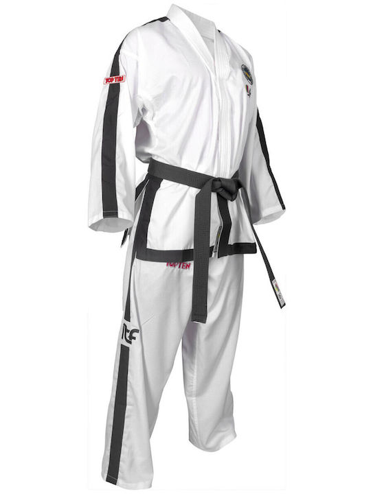 Top Ten Instructor Diamond Taekwondo Dobok Men White