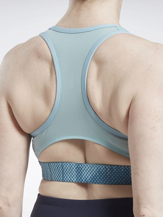 Reebok Lux Perform Women's Sports Bra without Padding Steely Blue