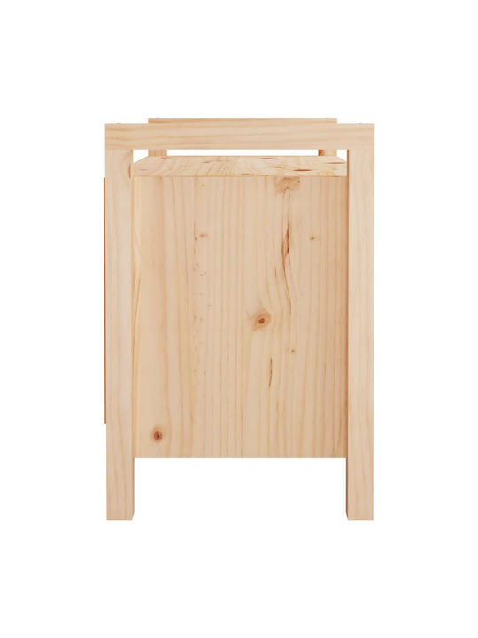 Mobilier de Intrare cu Dulap pentru Pantofi & Bancă Natural 80x40x60cm