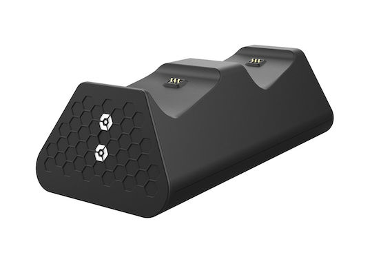 Gioteck Duo Charging Stand Зарядна станция за 2 контролера XBOX Един / Xbox Series X/S - Xbox Серия X/S с LED осветление Черно / бяло