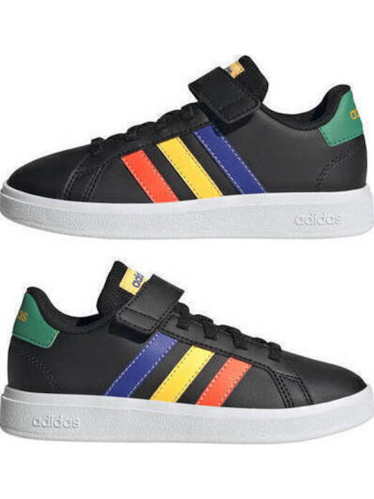 Grand Court GRAND COURT 2.0 Kids Sneakers with Scratch Core Black / Lucid Blue / Court Green