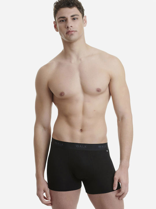 Walk Herren Boxershorts Schwarz 1Packung