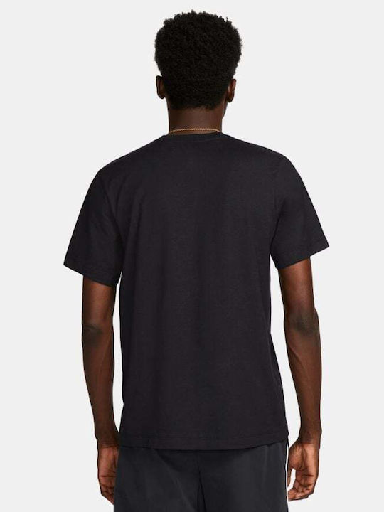 Nike Top Air Αθλητικό Ανδρικό T-shirt Μαύρο με Λογότυπο