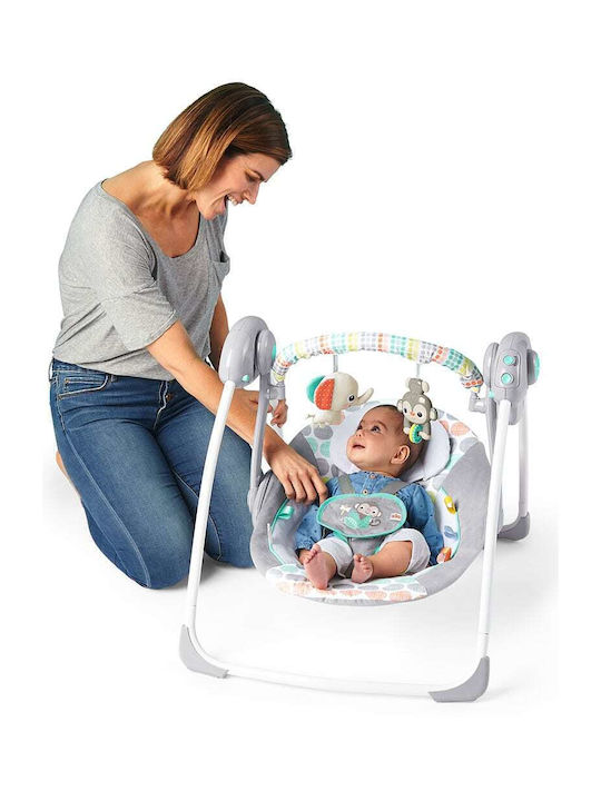 Bright Starts Electric Relax pentru Bebeluși Leagăn Whimsical Wild Multicolor pentru Copil până la 9kg