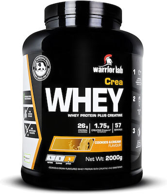 Warrior Lab Crea Whey Πρωτεΐνη Ορού Γάλακτος με Γεύση Cookies & Cream 2kg