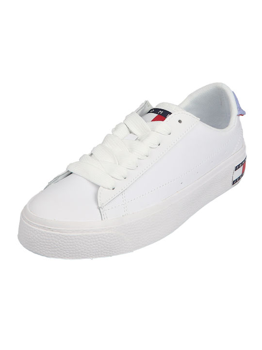 Tommy Hilfiger Vulcanized Flatforms Sneakers White