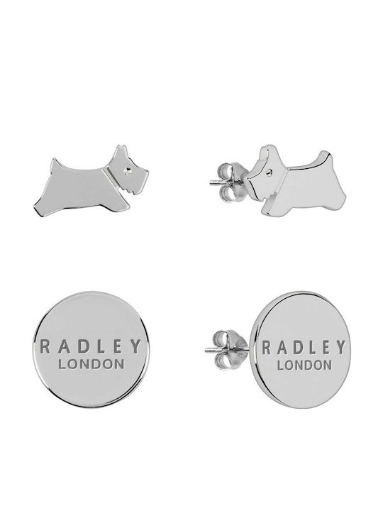 Radley Circle & Dog Σκουλαρίκια Καρφωτά από Ασήμι με Πέτρες Radley Circle & Dog Σκουλαρίκια Καρφωτά από Ασήμι με Πέτρες
