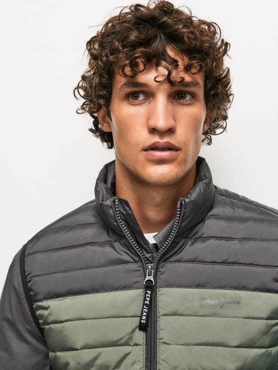 Connel Ärmellos Winter Jacke Puffer Grün