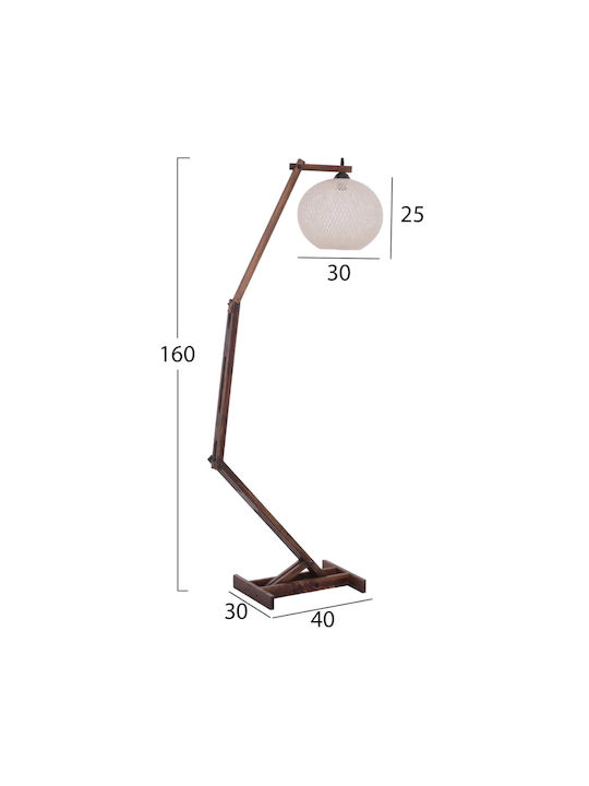 Freebox Vintage Floor Lamp H160cm. Brown Freebox Vintage Floor Lamp H160cm. Brown