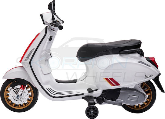 Licensed Vespa Sprint Racing 60s Electric 12 Volt White