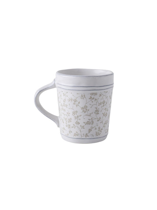 Laura Ashley Artisan Ceramic Cup White 350ml