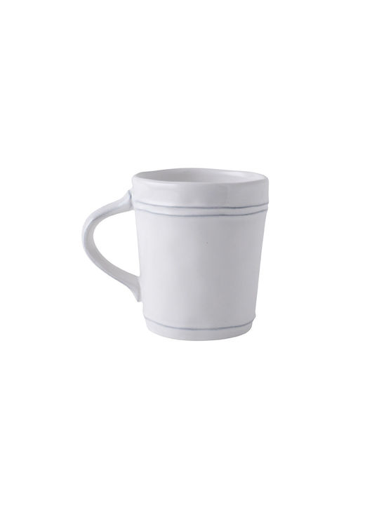 Laura Ashley Artisan Ceramic Cup White 350ml