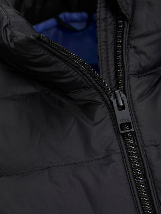 Women's Short Puffer Jacket for Winter Black