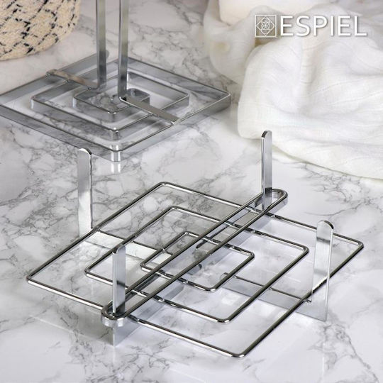 Espiel Χαρτοπετσετοθήκη Μεταλλική Ασημί 21x21x8cm MTT106 Espiel Χαρτοπετσετοθήκη Μεταλλική Ασημί 21x21x8cm MTT106