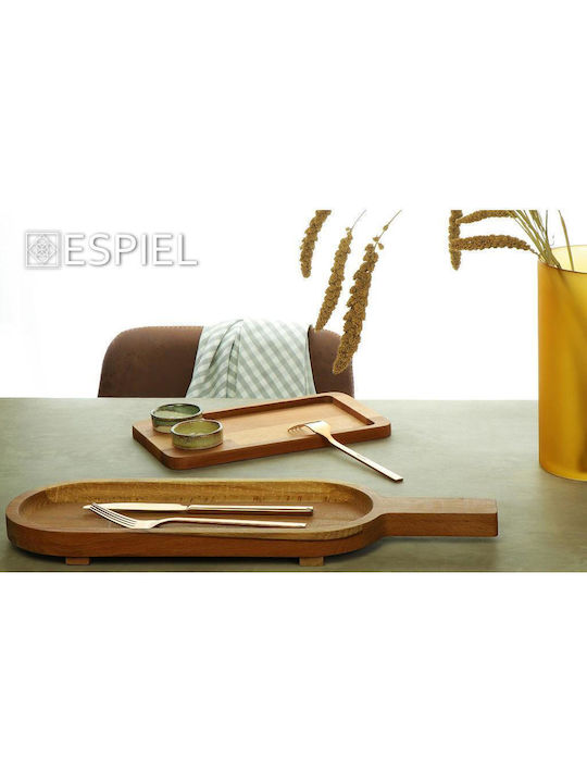 Espiel Servierplatte mit Griff Hölzernes 70x20x3.5cm 1Stück