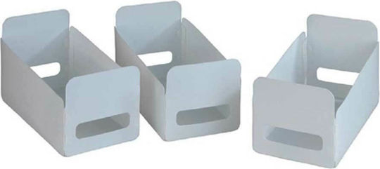 Wenko Καλάθι Αποθήκευσης Πλαστικό Λευκό 40x15x18cm 3τμχ