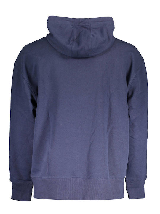 Tommy Hilfiger Men's Sweatshirt with Hood and Pockets Blue