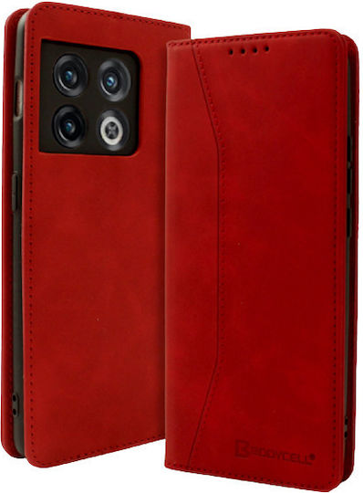 Bodycell Buchen Sie Synthetisches Leder Rot (OnePlus 10 Pro 5G)