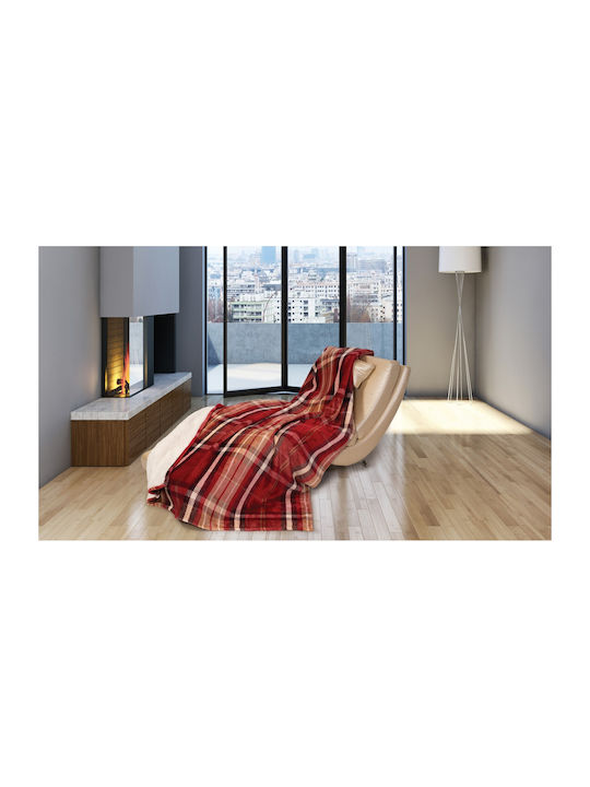 Kipper Hector Pătură Polar Fleece Simplă 160x220 cm Roșie