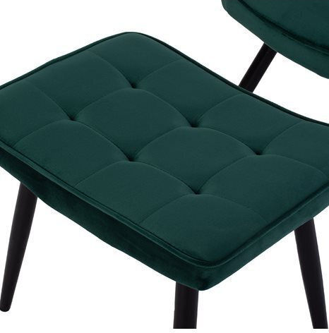 Crawley Bergère cu Puf Catifelat Cypress 70x57x103cm