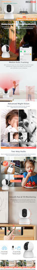 Camwon WIP-TY300S IP Surveillance Camera Wi-Fi Full HD 1080p with Two-Way Communication and Lens 3.6mm