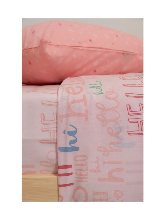 Biokarpet Naf Naf Hello 354 Pink Σετ Σεντόνια-σετ Σεντόνια