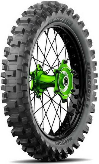 Michelin Starcross 6 Med 110/100-18 64M TT Anvelopă motocicletă Spate Soft