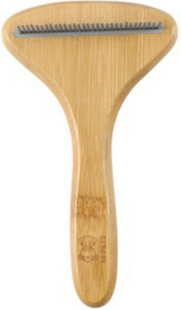M-Pets Bamboo Rake Comb for Misc Hair Lengths for Coat Grooming