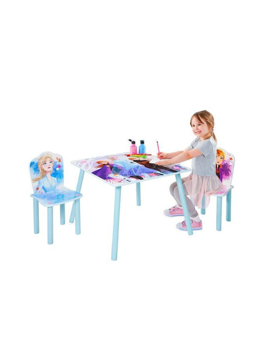 Frozen Kinder Tischset mit Stühlen aus Holz Mehrfarbig Moose Toys