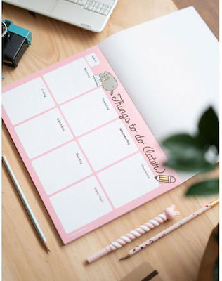 Grupo Erik Erik Pusheen the Cat Weekly Planner Agenda Pink 21x29cm