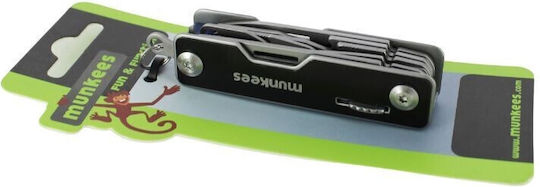 Munkees Pocket Lock Multitool with Locking Mechanism Black/Blue