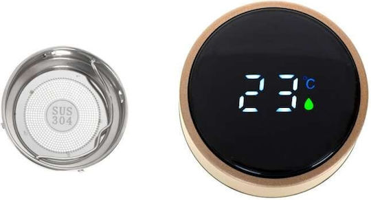 Loco Smart Led Sticlă Termos Oțel inoxidabil 500ml Auriu