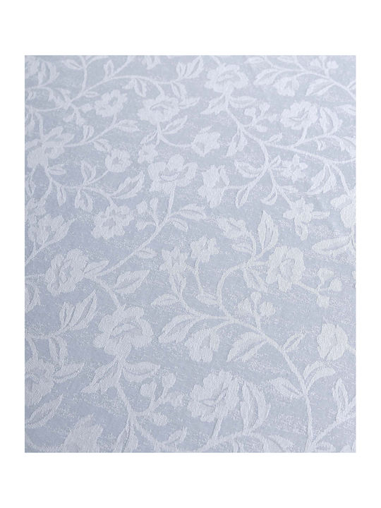 Silk Fashion Τραπεζομάντηλο Ροτόντα 1010 Λευκό Φ180εκ.