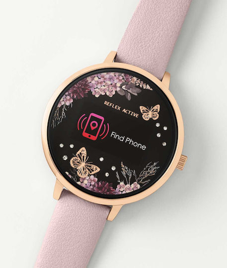 Reflex Active Series 03 Stainless Steel 38mm Smartwatch (Ροζ)