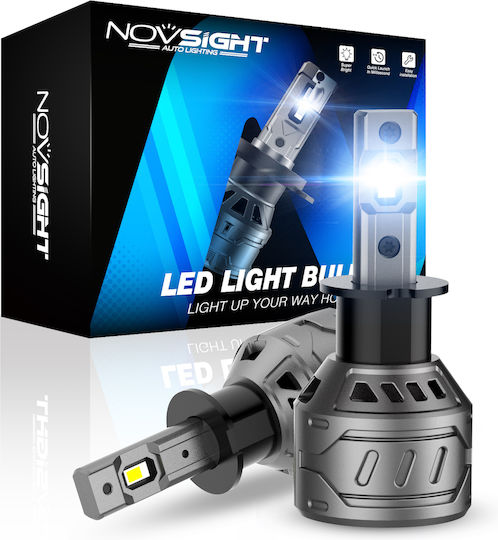 NovSight Lamps Car A500 N61 H3 LED 6500K Cold White 12-24V 30W 2pcs