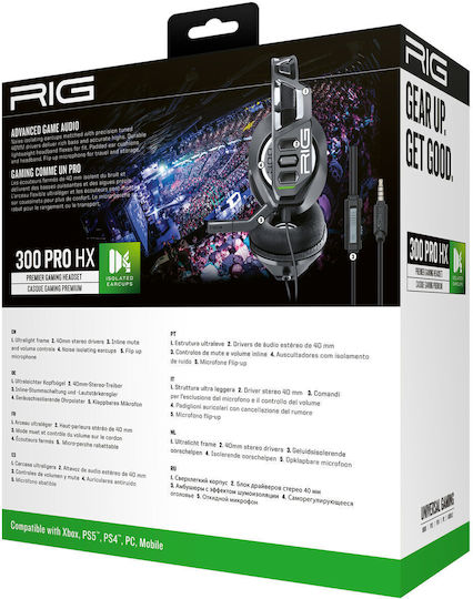Nacon RIG 300 PRO HX Over Ear Gaming Headset με σύνδεση 3.5mm
