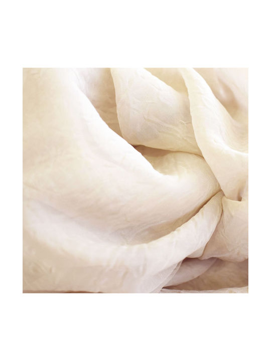 Easy Home Κουρτίνα με Τρέσα Elite Valeria Beige 140x270εκ.