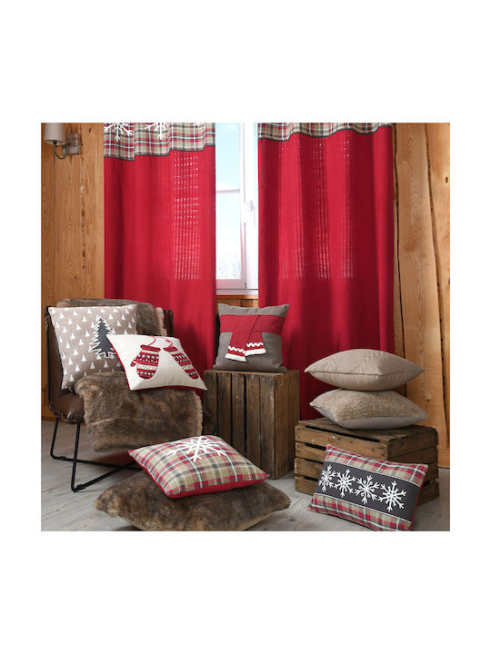 Sofa Cushion S-F Megeve 100% Cotton Ficelle 40x40cm