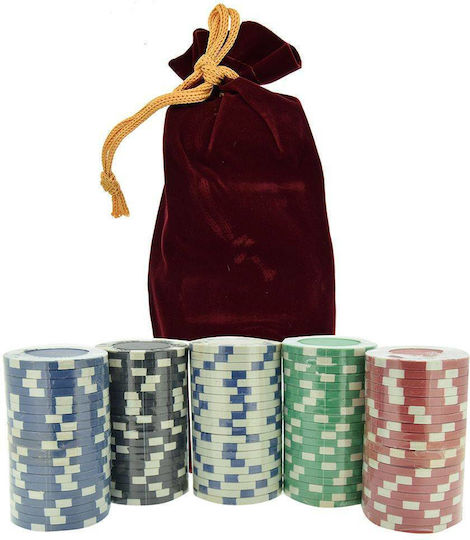Set 100 Fise de Poker 11.5gr Burgundia