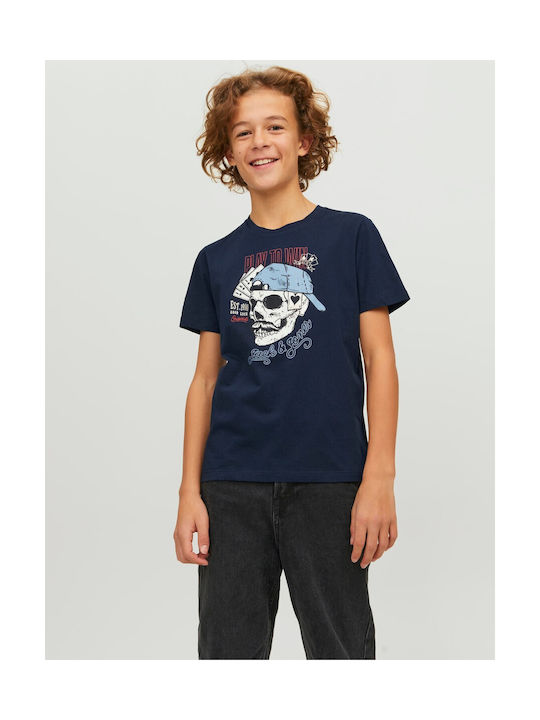 Jack & Jones Παιδικό T-shirt Navy Μπλε